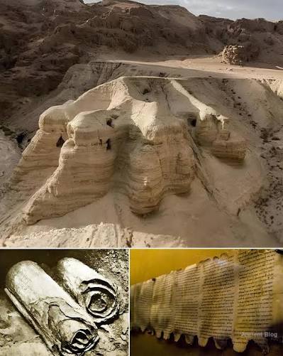 The entrance to Qumran Cave 4, where the largest collection of Dead Sea Scroll fragments was discovered